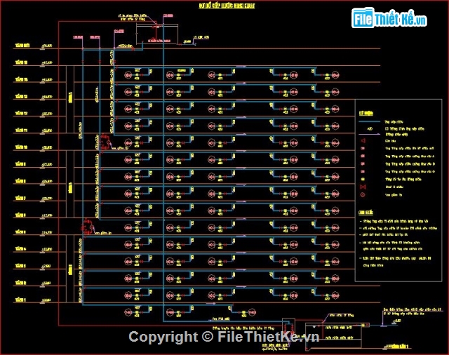 File cad,cấp thoát nước,cấp thoát nước chung cư